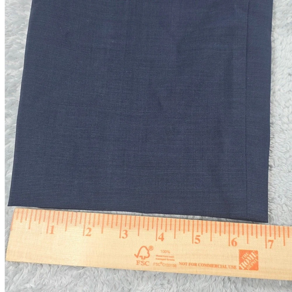 Banana Republic Athletic Tapered Wool Blend Dress Pants Navy 34x30 (26.5) Mens